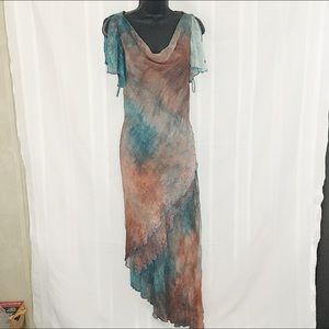 Alberto Malaki | 100% Silk dress with beading